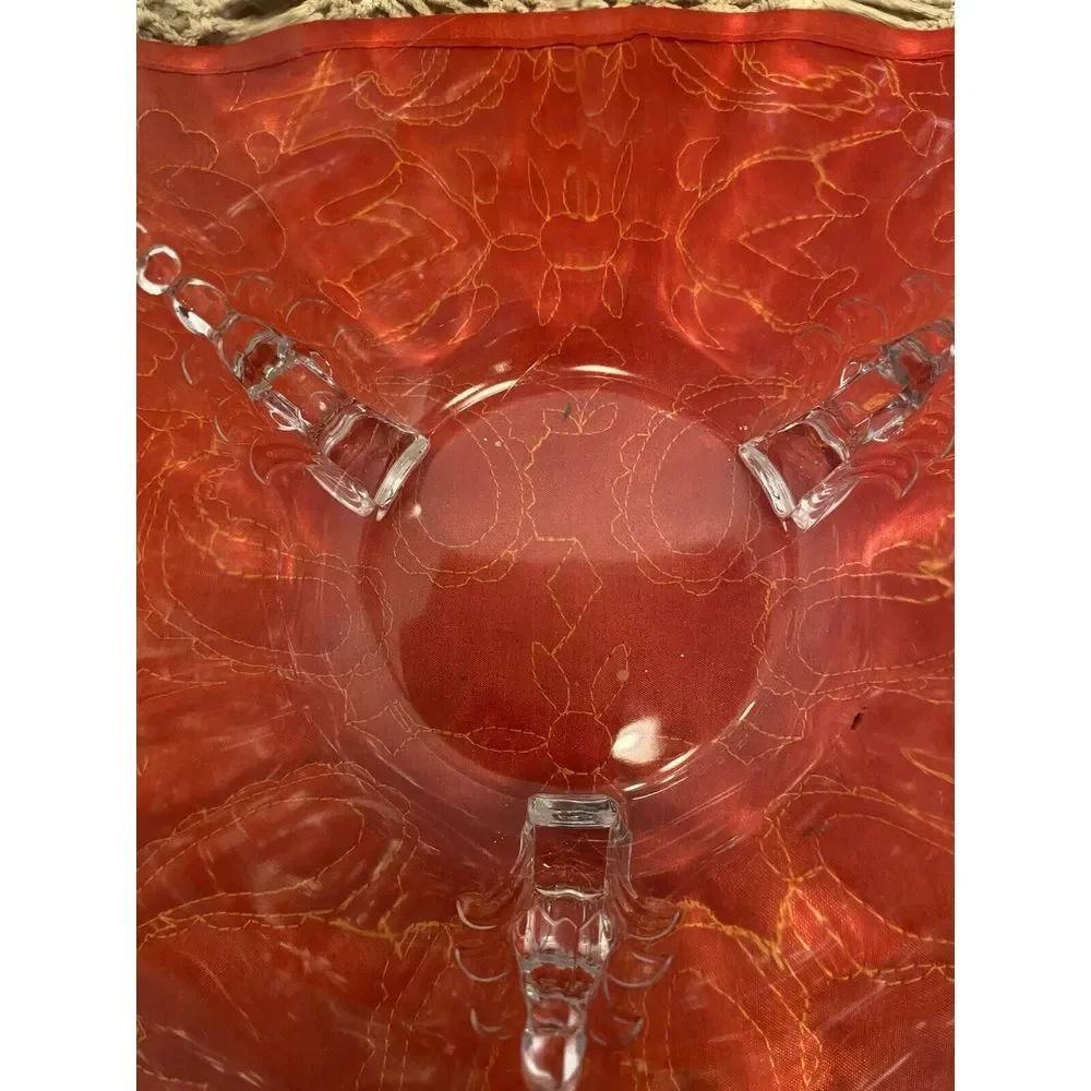 Vintage Heisey Empress‎ Queen Anne Clear 3-Footed Dolphin 11